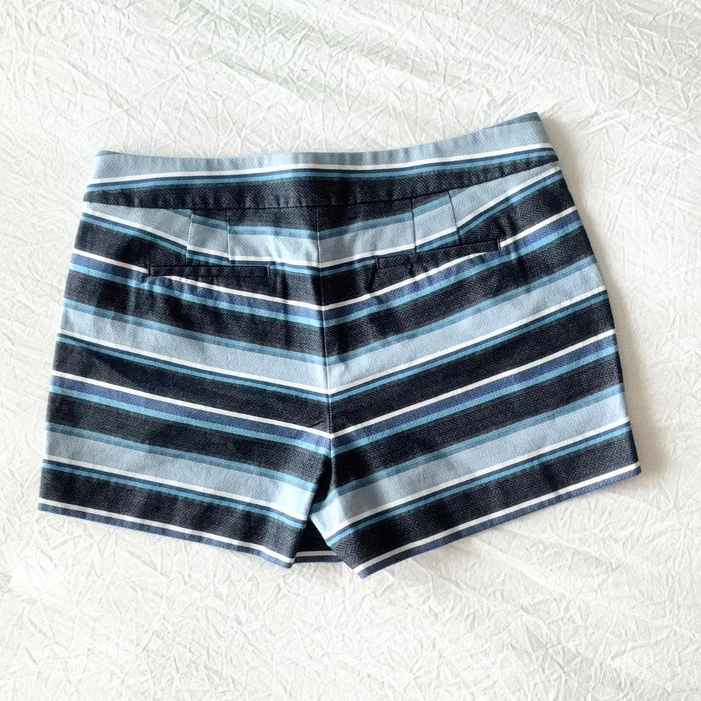 J. Crew Blue and White Shorts with Nautical Stripes